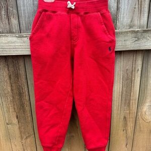 Polo Ralph Lauren red cotton blend pants